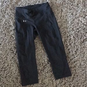 Under Armour Heat Gear Black Stretch Capri Legging